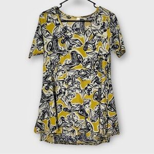 Women's‎ Lularoe Disney Princess Yellow XXS Perfect Tee Shirt Ariel Cinderella